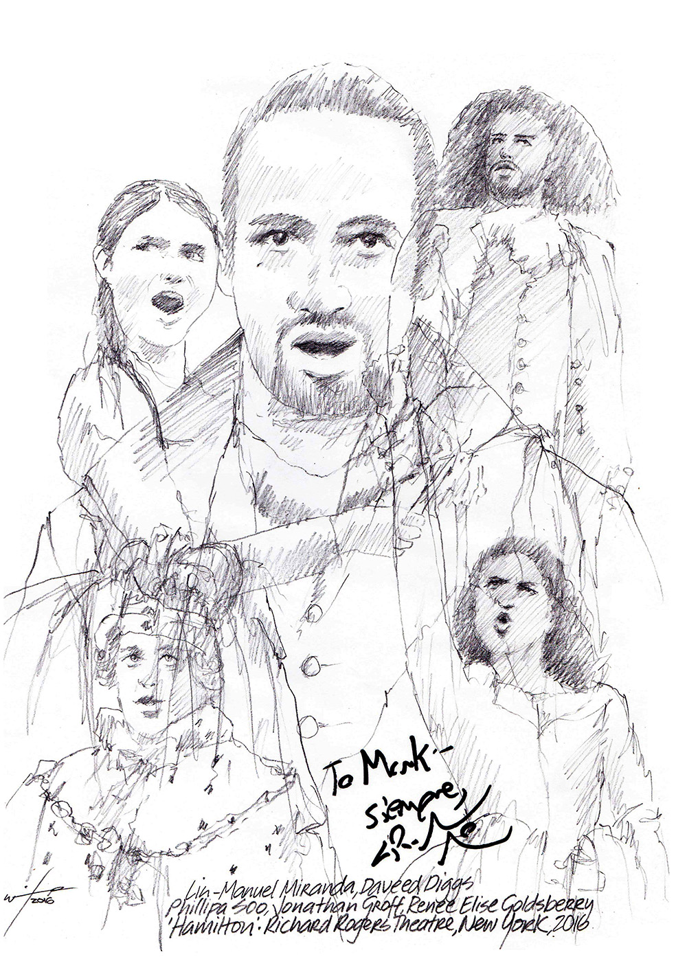 1000x1415 Drawing Lin Manuel Miranda In Hamilton Chicanepictures - Hamilton Sketch
