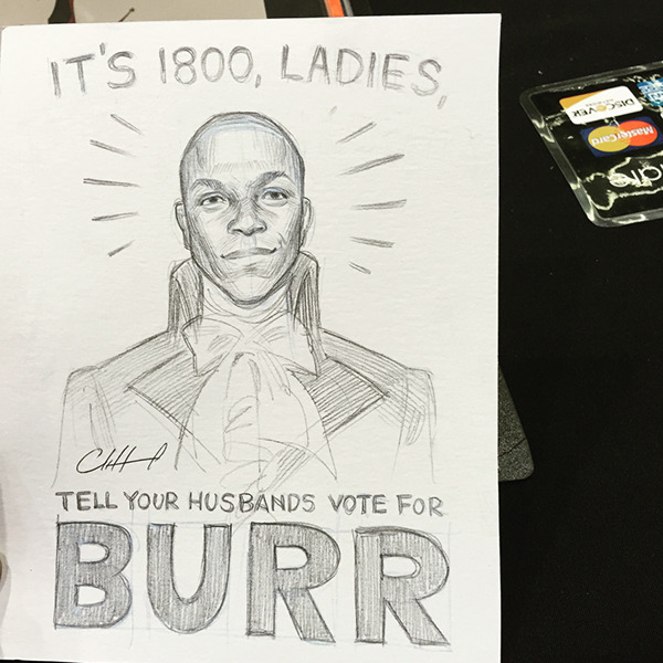 600x600 Hamilton Portraits On Risd Portfolios - Hamilton Sketch