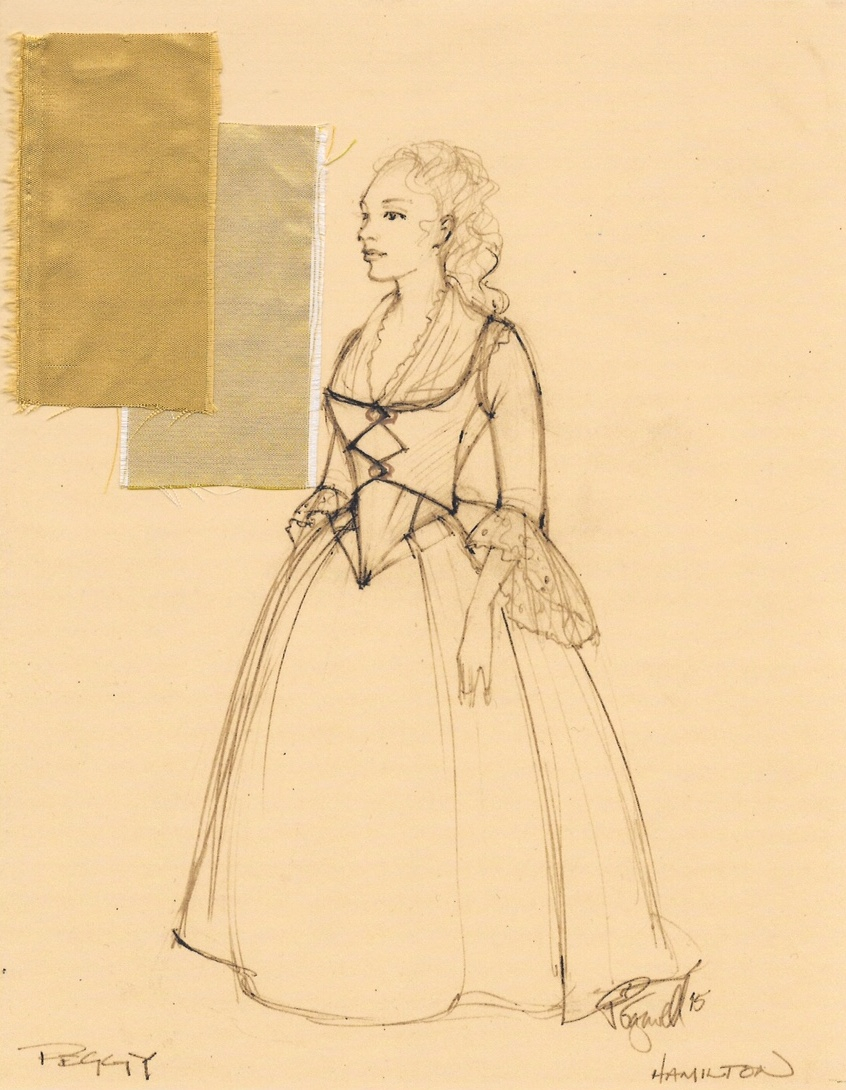 846x1090 The Costume Design Of Hamilton! - Hamilton Sketch