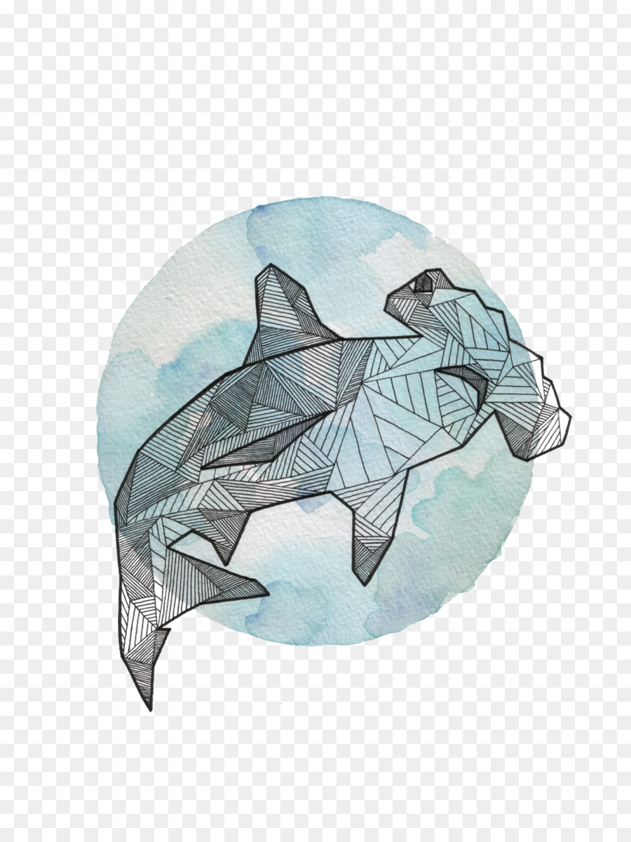 900x1200 Hammerhead Shark Animal Drawing Geometry - Hammerhead Shark Sketch