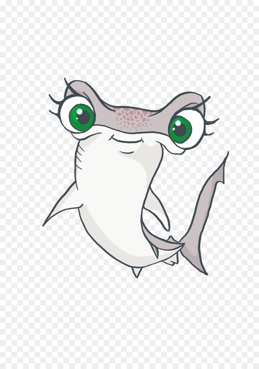 900x1280 Hammerhead Shark Drawing Cartoon Tiger Shark - Hammerhead Shark Sketch