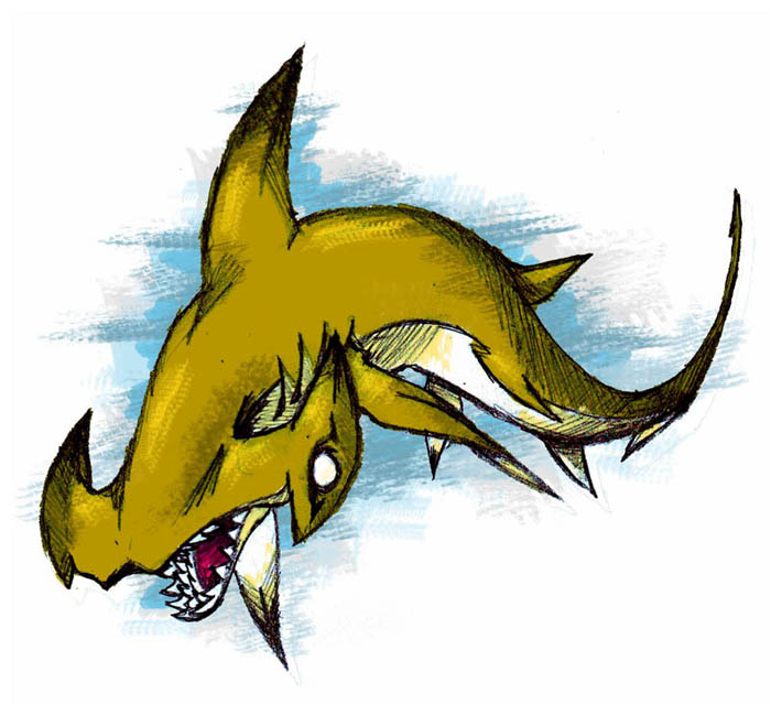 700x639 Shark Week Hammerhead Shark By Darksilvania - Hammerhead Shark Sketch