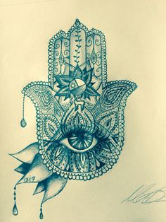 236x314 The 87 Best Hamsa Drawing Images Fatima Hand, Evil - Hamsa Hand Sketch