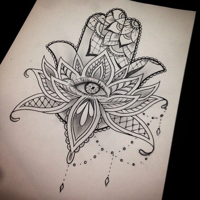 640x640 The Sketch I Did For The Hamsa Hand The Other Day - Hamsa Hand Sketch