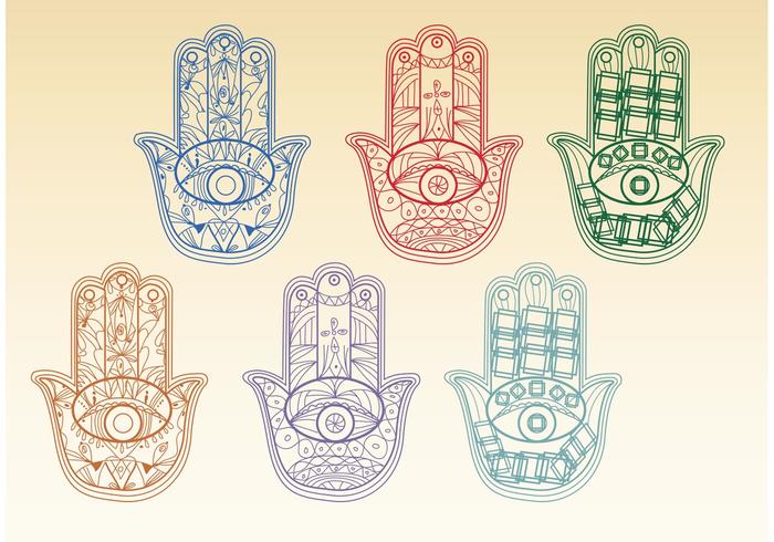 700x490 Boho Hamsa Hand Vectors - Hamsa Hand Sketch