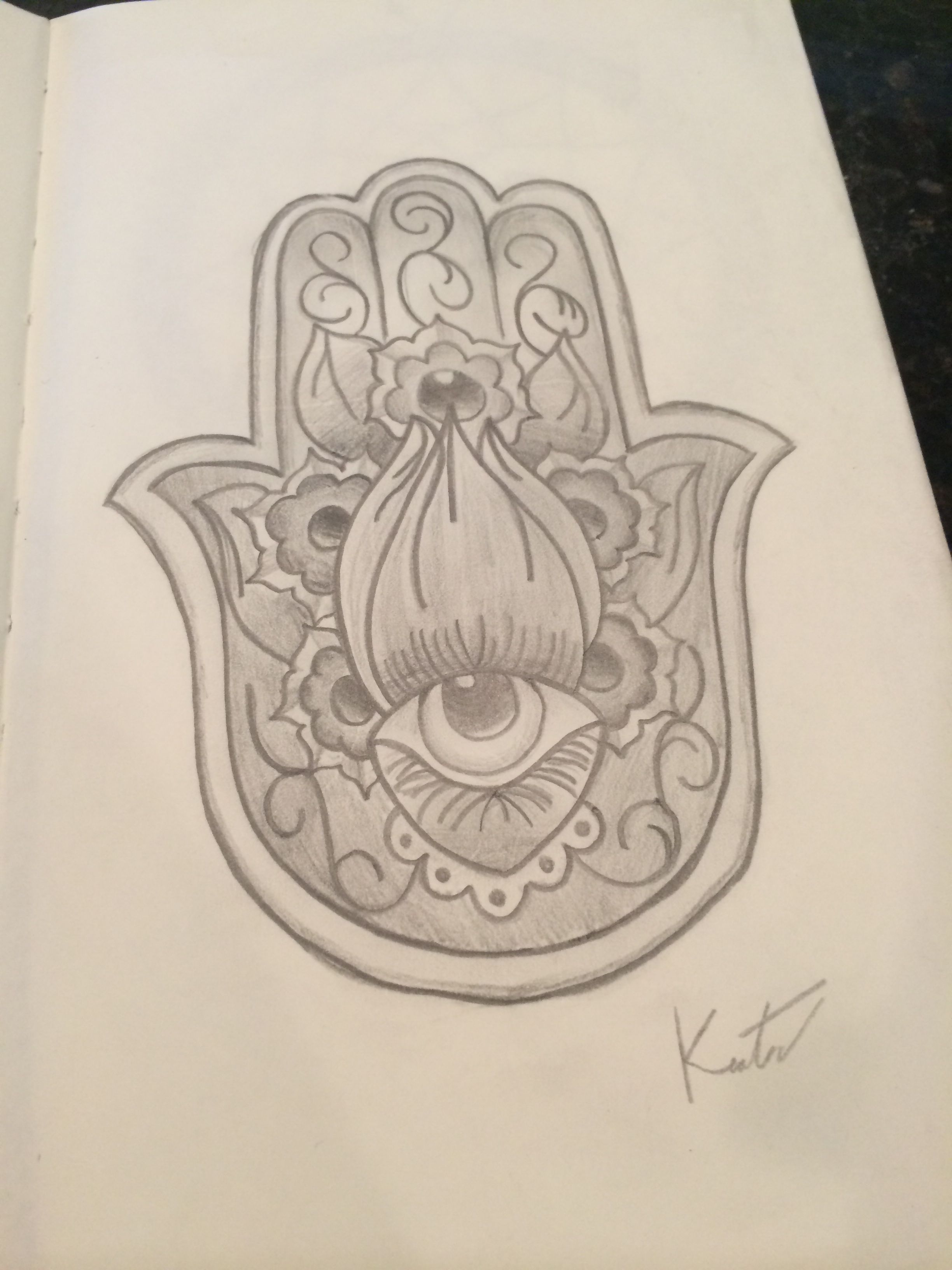 2448x3264 Hamsa Drawing By Me P O R T F O L I O Hamsa - Hamsa Sketch