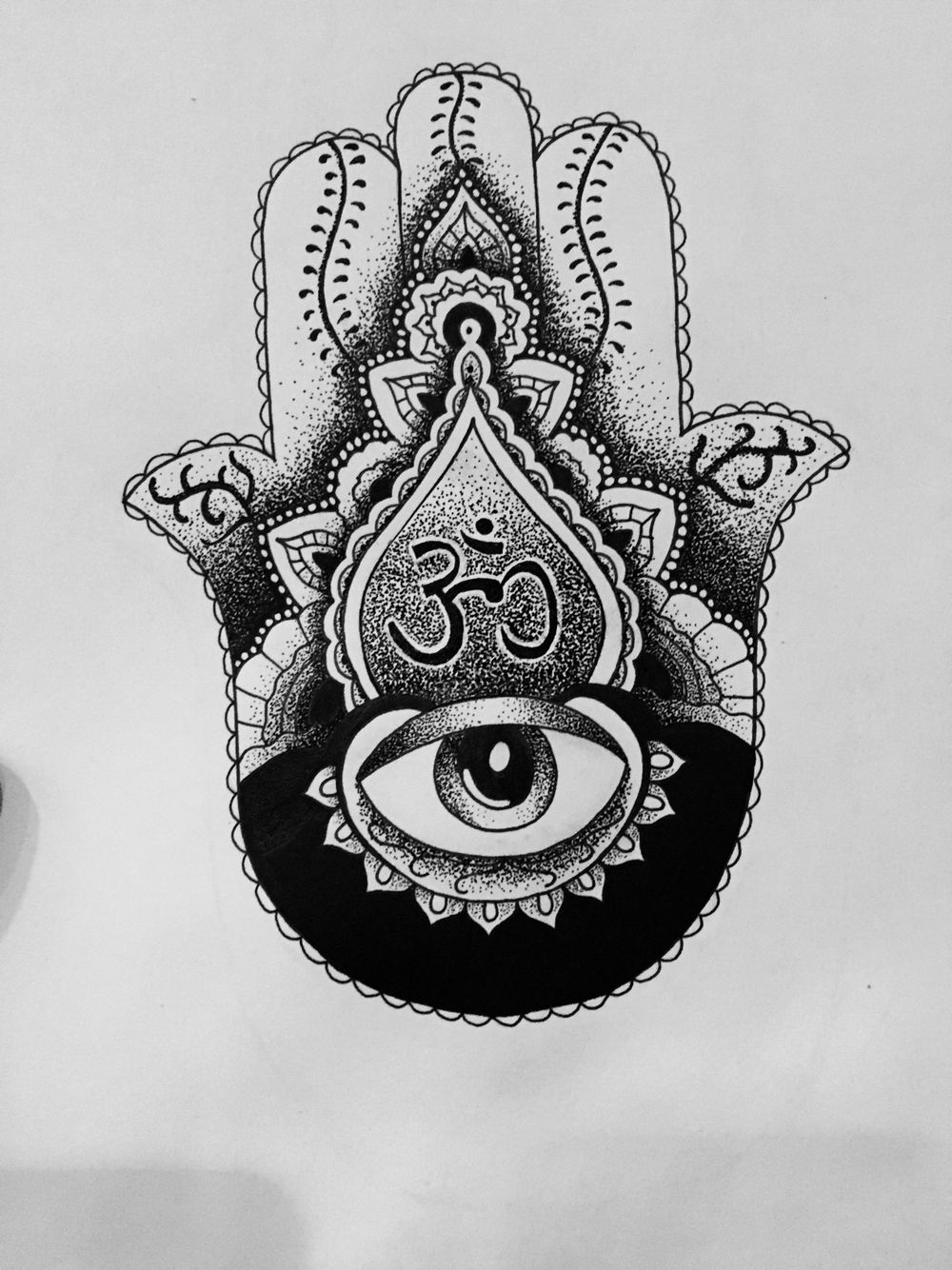 1000x1334 Hamsa Om Sketch By Me Lt3 P O R T F O L I O In 2018 - Hamsa Sketch