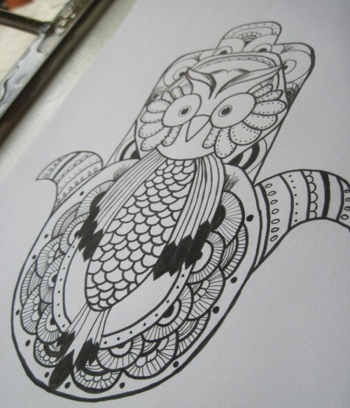 500x583 Hamsa Drawing Tumblr - Hamsa Sketch