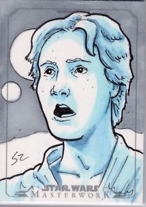 212x300 2015 Star Wars Masterwork Han Solo Sketch Artist Scott Zambelli 1 - Han Solo Sketch