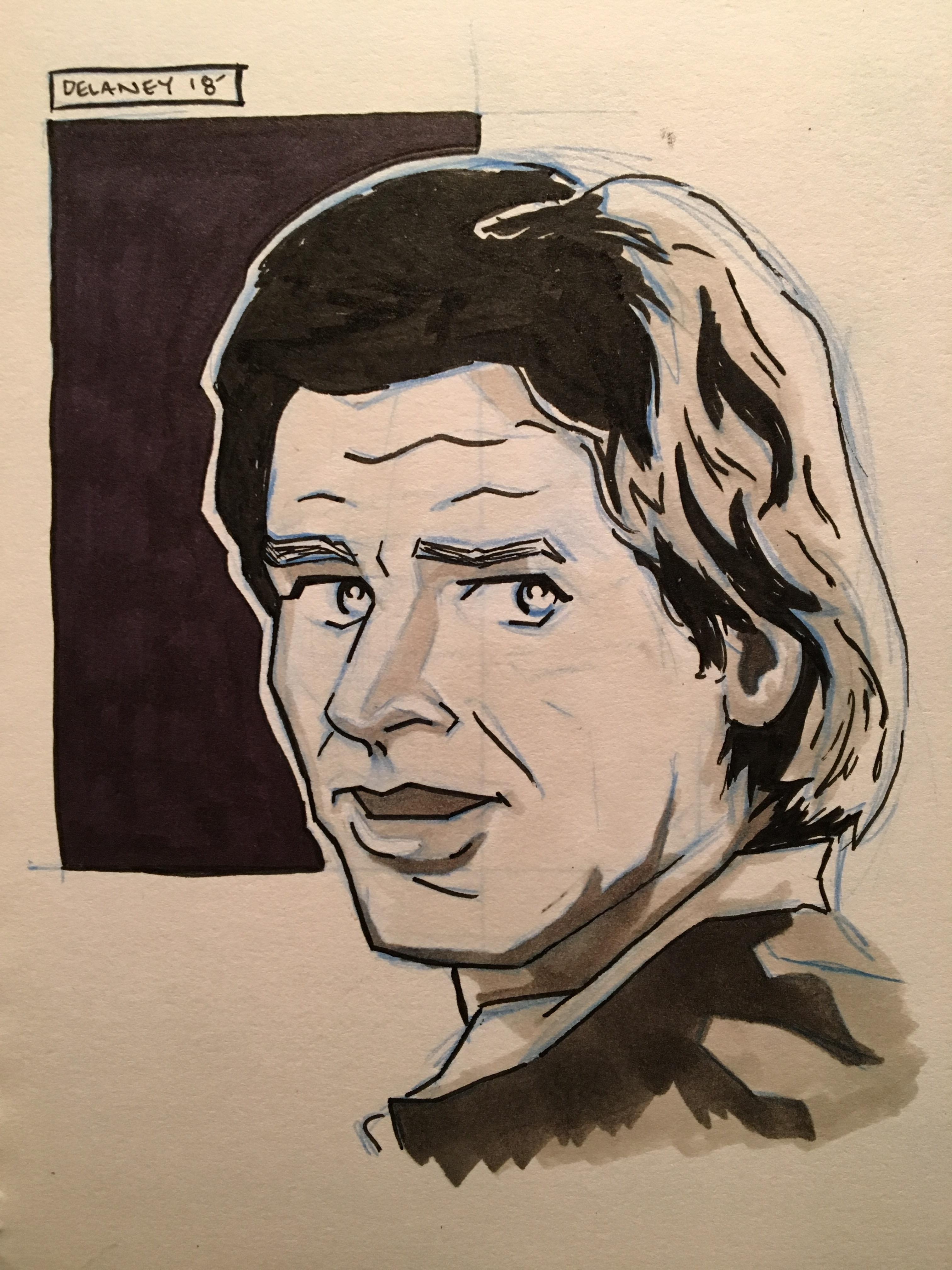 3024x4032 Oc] Han Solo - Han Solo Sketch