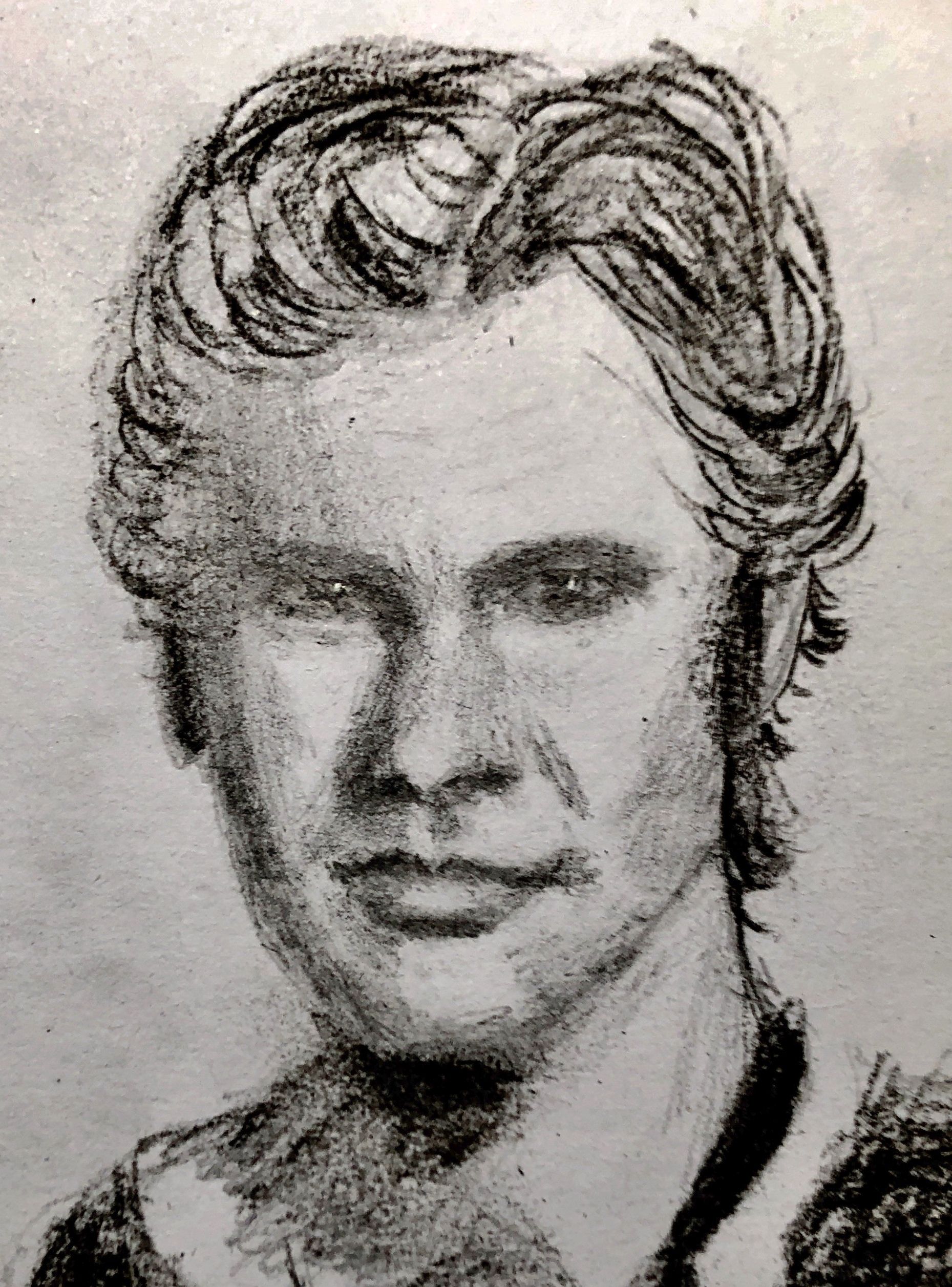 1859x2513 Pencil Sketch Of Han Solo From Star Wars Draw N Paint - Han Solo Sketch