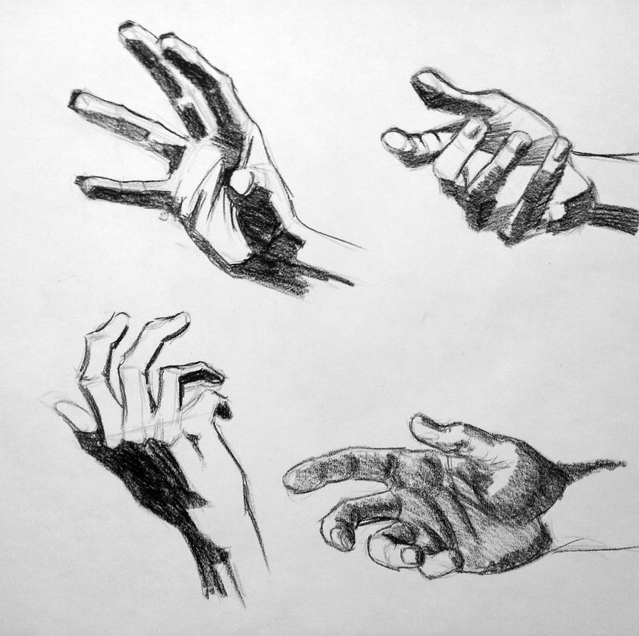 896x892 Anatomy Study Hands Sketch 2 By Richardblumenstein - Hand Anatomy Sketch