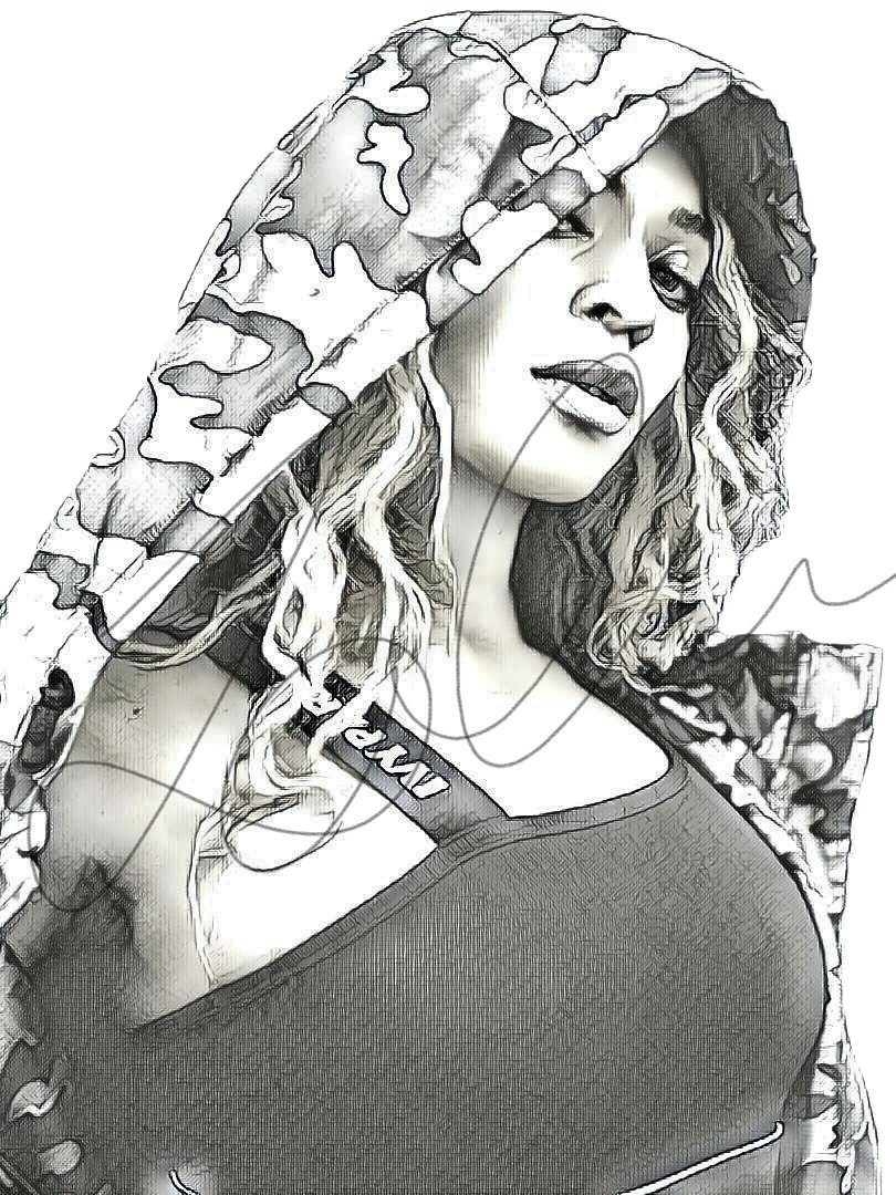 810x1080 Beyonce Pencil Sketch Hand Drawn Print - Hand Drawn Pencil Sketch From Photos