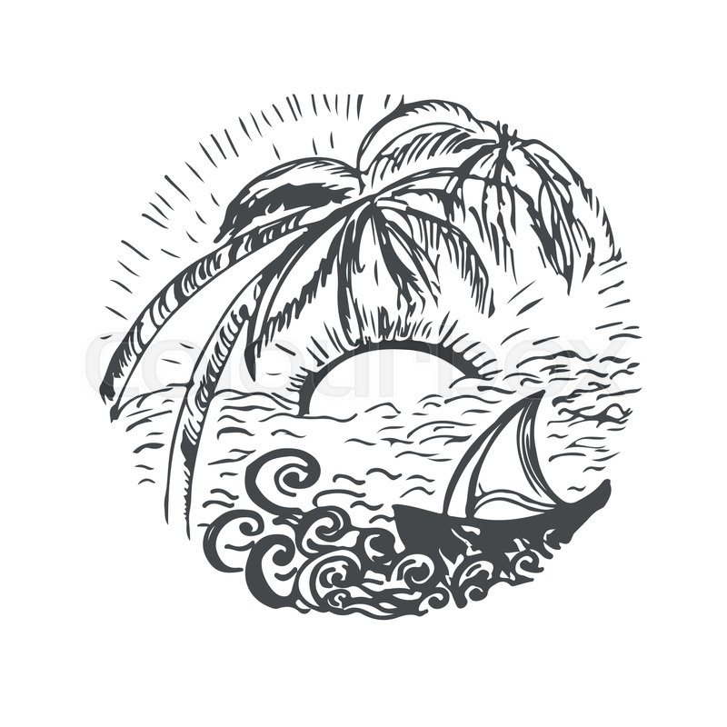 800x800 Time To Travel.design Element For Travel Company Made In Vector - Hand Drawn Sketch