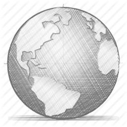 256x256 Engineering, Globe, Hand Drawn, Sketch Icon - Hand Drawn Sketch