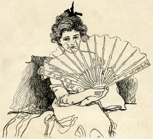 300x274 Fan Clipart Sketch - Hand Fan Sketch