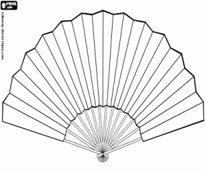 Hand Fan Sketch at PaintingValley.com | Explore collection of Hand Fan ...