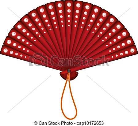 450x412 Collection Of Free Fanned Clipart Sketch. Download On Ubisafe - Hand Fan Sketch