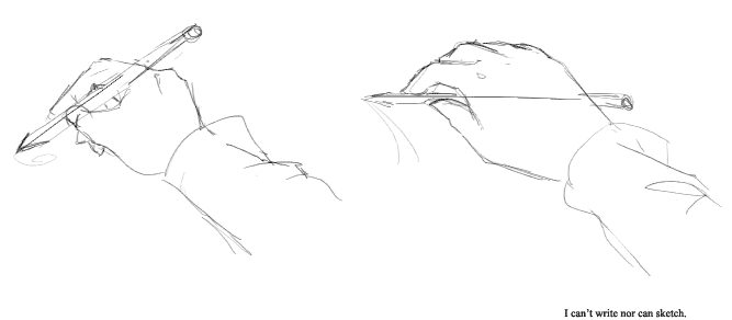 667x292 How Are You Suppose To Hold Your Pencil For Figure Drawing - Hand Holding A Pencil Sketch