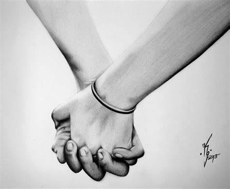474x390 Pencil Drawing Of Couple Holding Hands. Holding Hands By Bklh362 - Hand Holding A Pencil Sketch