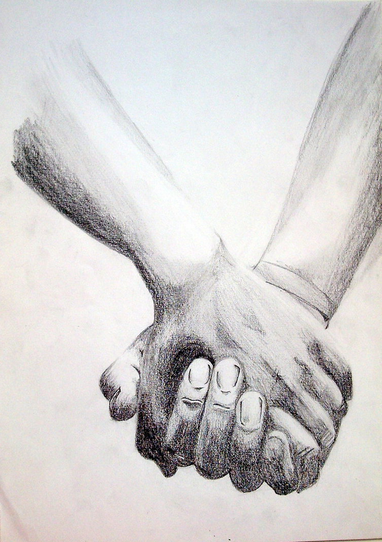 750x1065 Pencil Drawing Of Holding Hands Best Pencil Drawings Holding Hands - Hand Holding A Pencil Sketch