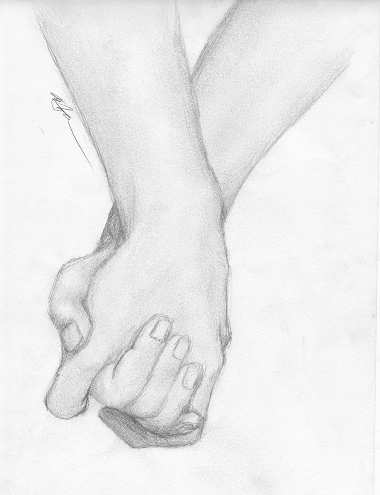 783x1021 Sketch Hand Holding Each Other Sketch Illustration Of Two Hands - Hand Holding Something Sketch