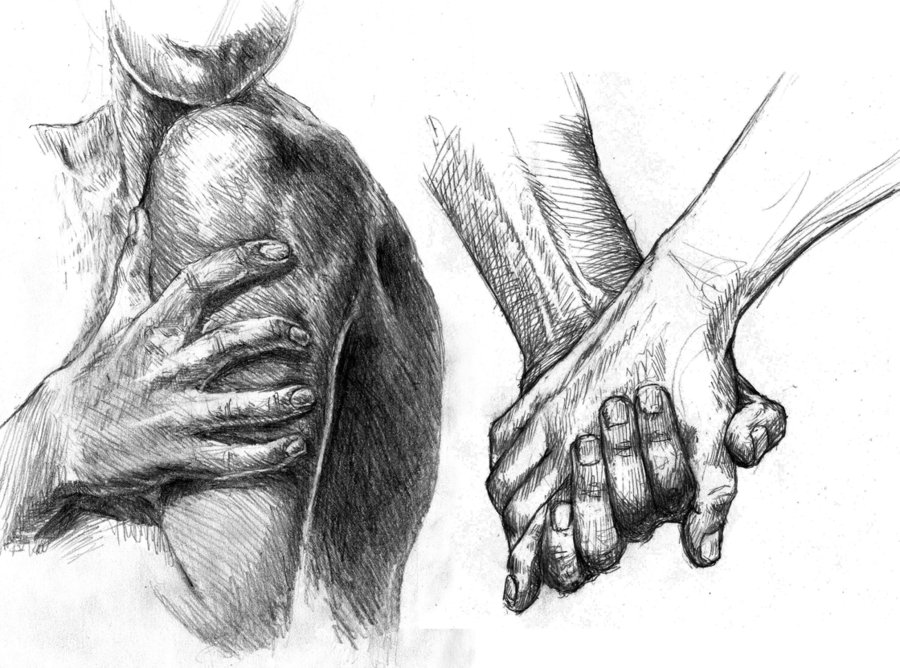 900x668 Hand Sketches By Jcsartcan - Hand In Hand Sketch