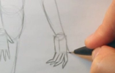 400x255 How To Draw Realistic Hands In Perfect Symmetry - Hand In Hand Sketch