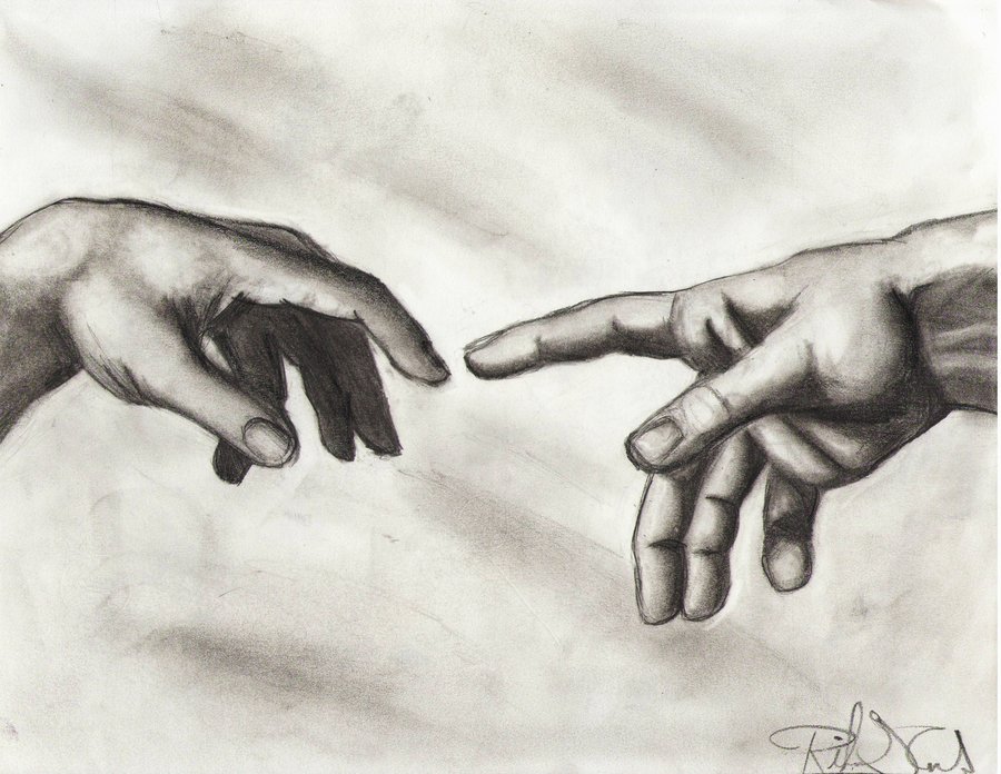900x696 Found God In Rb Logic + Jesus (Ideals) - Hand Of God Sketch