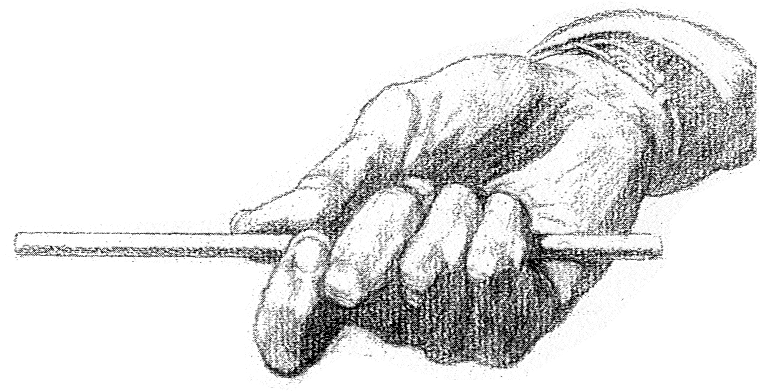 760x392 How To Draw A Hand Gripping A Pencil With Palm Up Drawing Tutorial - Hand Palm Sketch