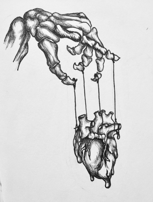 500x661 Skeleton Hand Drawing Tumblr - Hand Skeleton Sketch