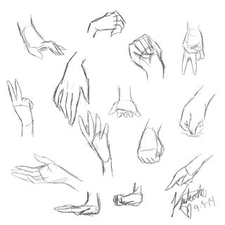 320x320 Hand Practice !! - Hand Sketch