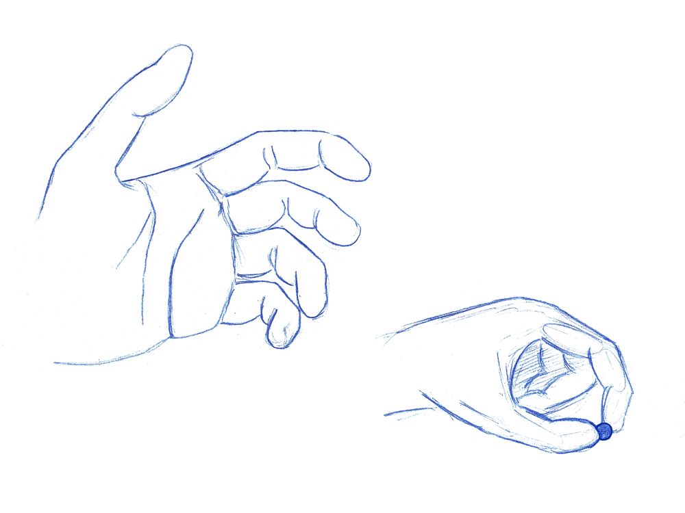 1000x750 Sketch 365 Gallery Hands Merlin - Hand Sketch