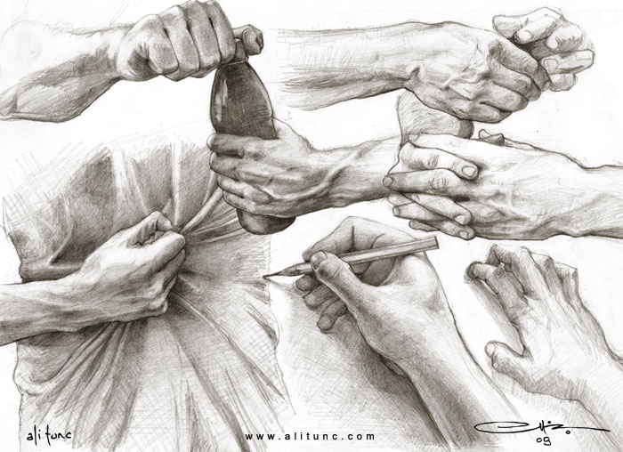 700x508 Hand Sketches By Ali Tunc - Hand Sketch Drawing
