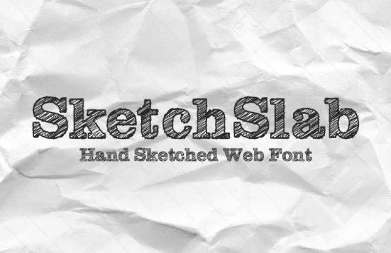 800x518 Free Hand Drawn Fonts - Hand Sketch Font