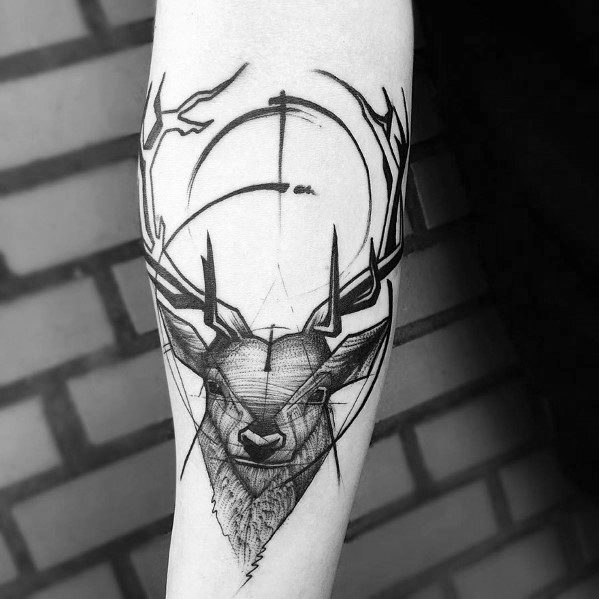 599x599 60 Sketch Tattoos For Men - Hand Sketch Tattoo