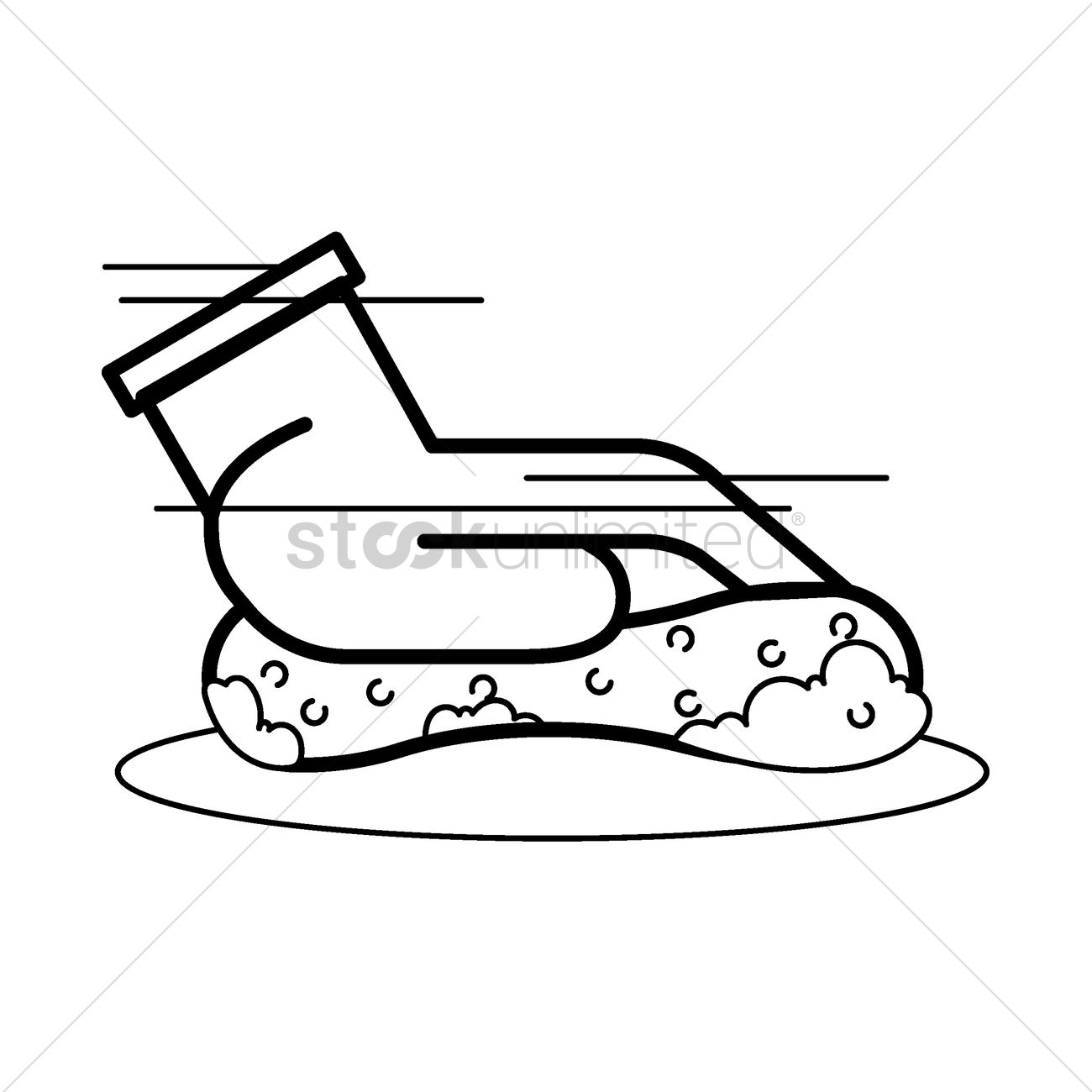 1300x1300 Hand Washing With Sponge Vector Image - Hand Washing Sketch