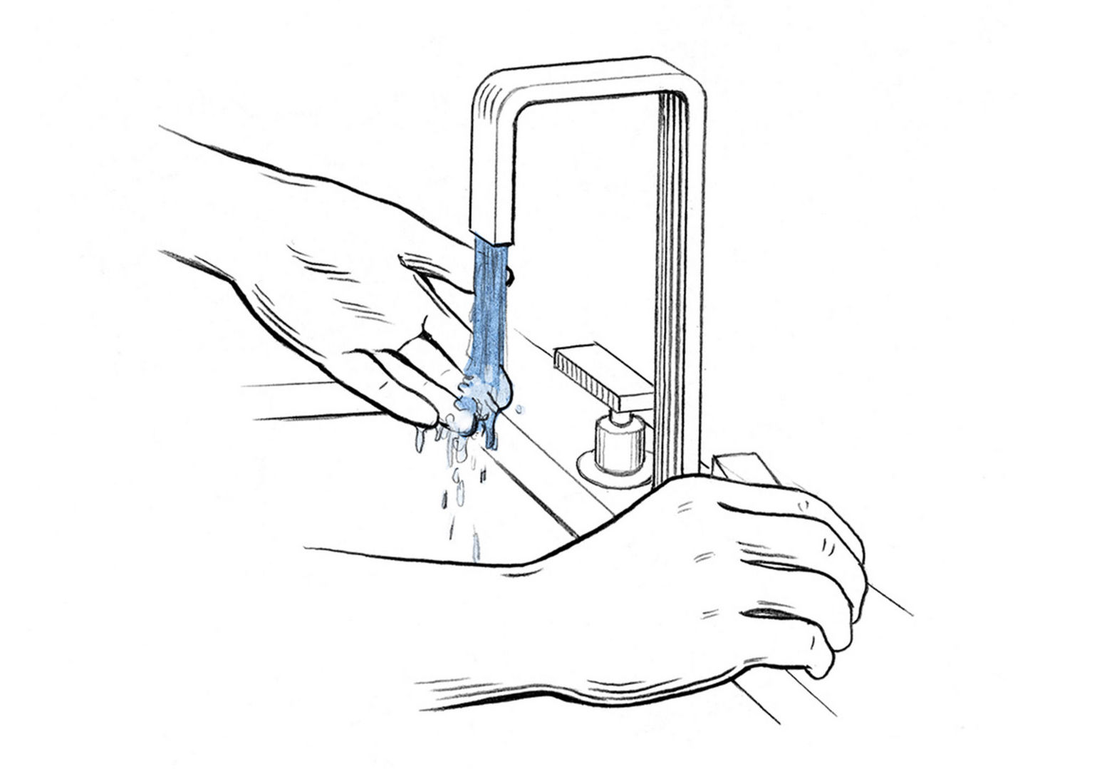 1540x1079 How To Wash A Sweater - Hand Washing Sketch