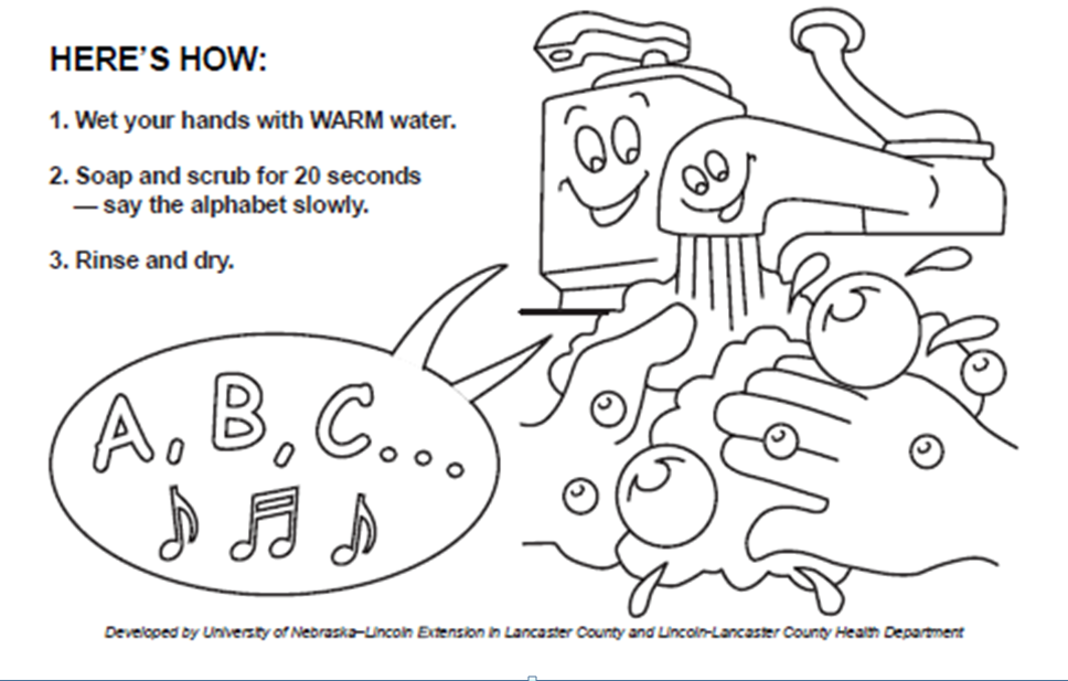 968x617 A Fun Way To Teach Kids About Hand Washing - Hand Washing Sketch
