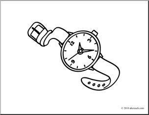 304x236 Watch Clipart Hand Watch - Hand Watch Sketch