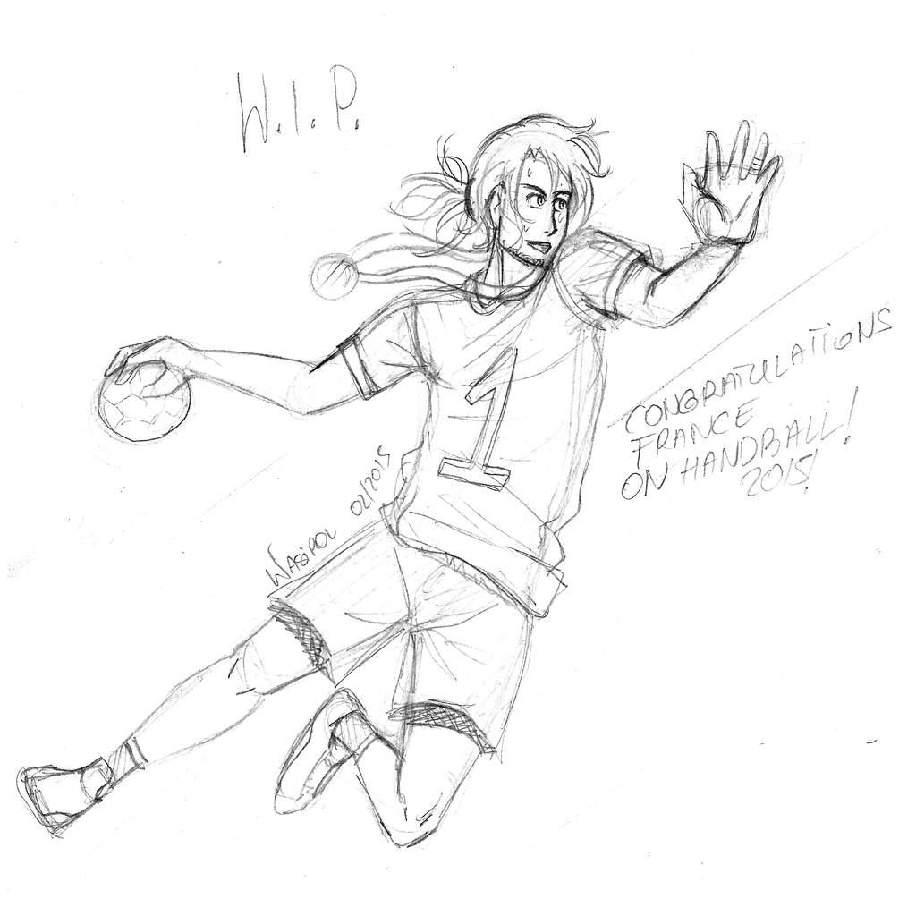 1024x1033 Hetalia Handball 2015 Winner Is... (Wip) By Wasipol - Handball Sketch