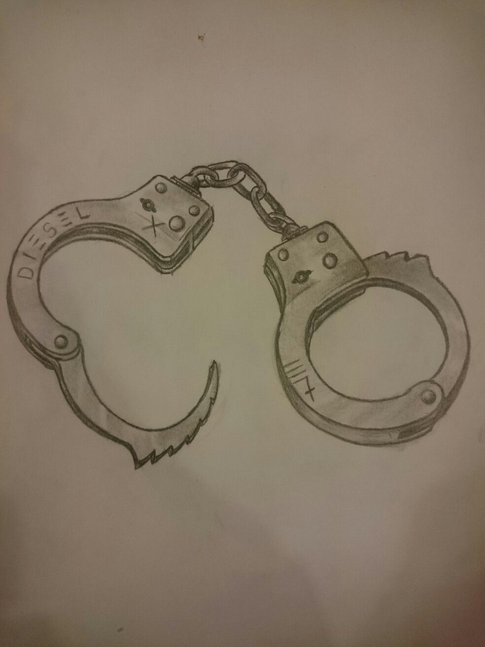 984x1312 Drawing Handcuffs - Handcuffs Sketch