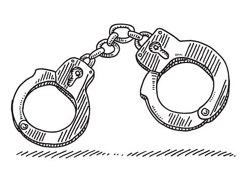 479x359 Handcuffs Symbol Drawing Journaling Drawings, Art - Handcuffs Sketch