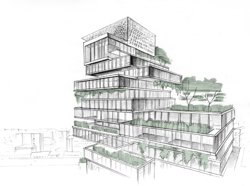 501x374 Provide Concept Architecture Buildings By Handmade Sketches For - Handmade Sketches