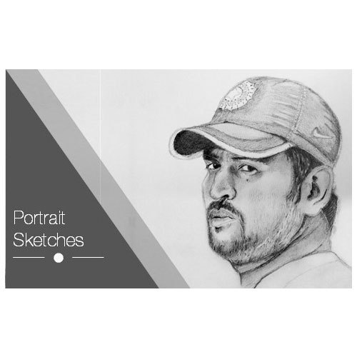 500x500 Realistic Handmade Portrait Sketches, Portrait Sketches - Handmade Sketches