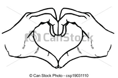 450x300 Pictures Hands Making A Heart Clipart, - Hands Making A Heart Sketch