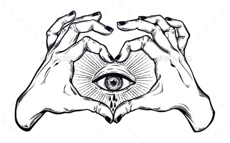 473x296 Two Hands Making Heart Sign With Eye Crying Tears New Design - Hands Making A Heart Sketch