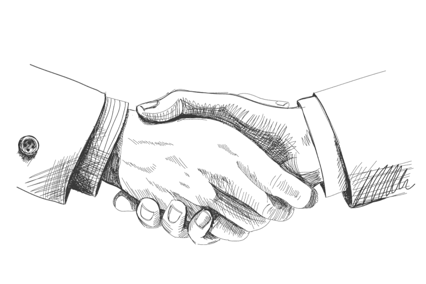 Handshake Sketch at Explore collection of