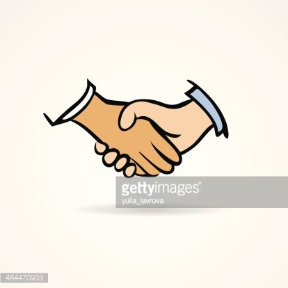 414x414 Handshake Vector Sketch Symbol Stock Vectors - Handshake Sketch