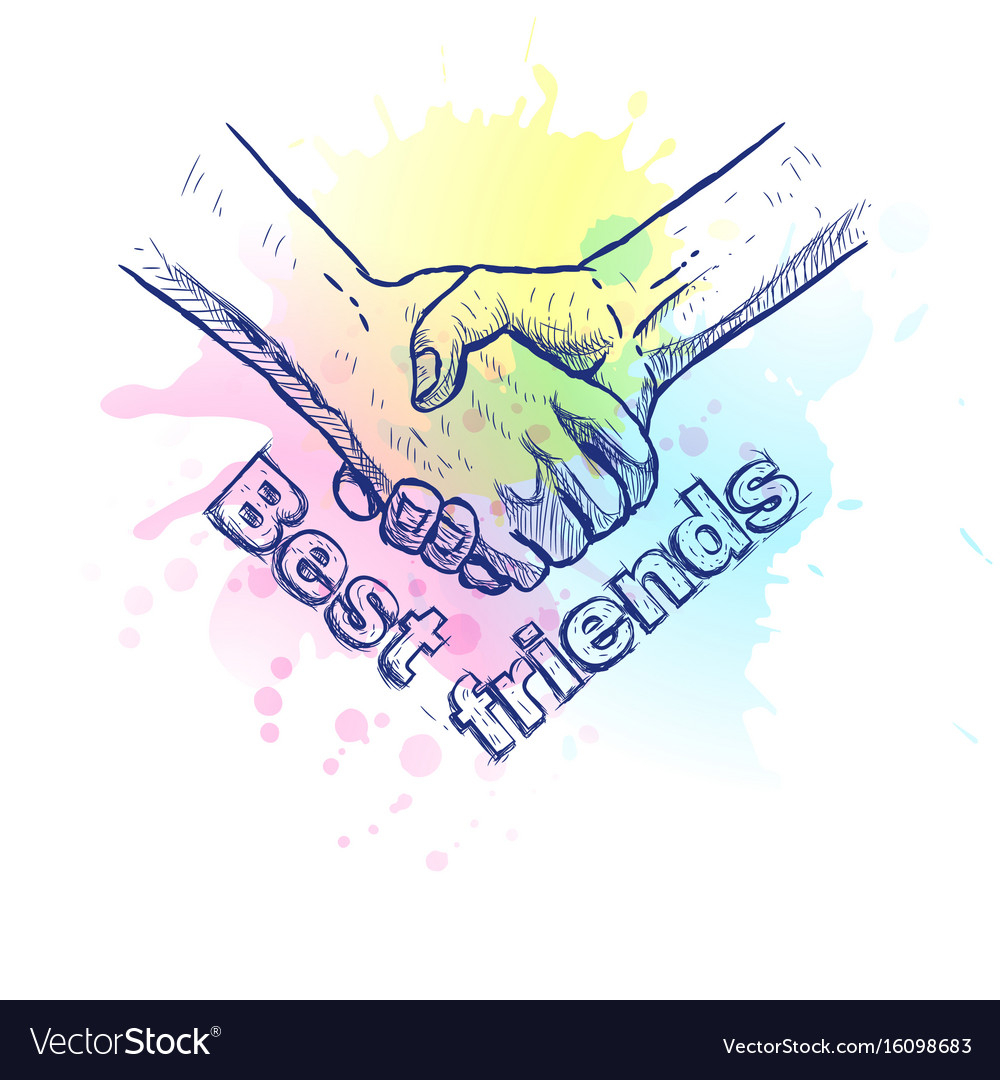 1000x1080 Friendship Hand With Thoughts Sketches Sketch Of Handshake - Handshake Sketch